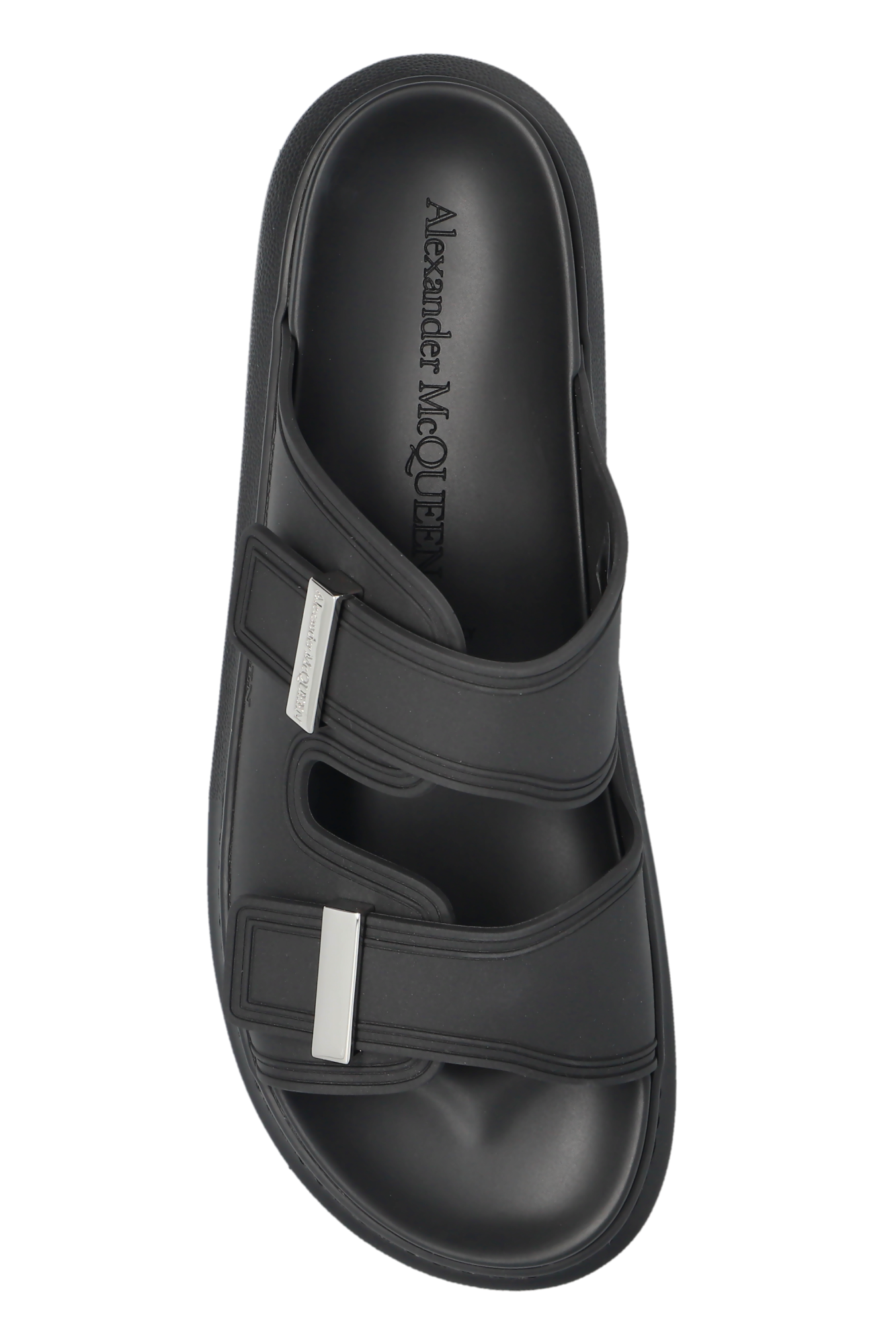 Black Slides with logo Alexander McQueen - Vitkac AS